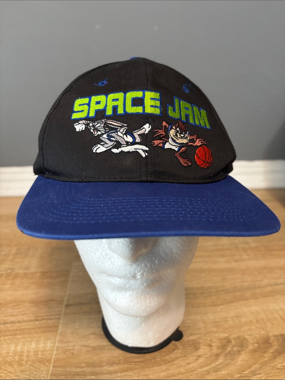 Space Jam Bugs Bunny Tasmanian Devil SnapBack Hat 1996